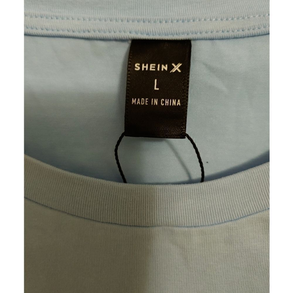 Women's Slogan Sort Sleeve Tee by SHEIN with Tags NWT Size L - Picture 6 of 7